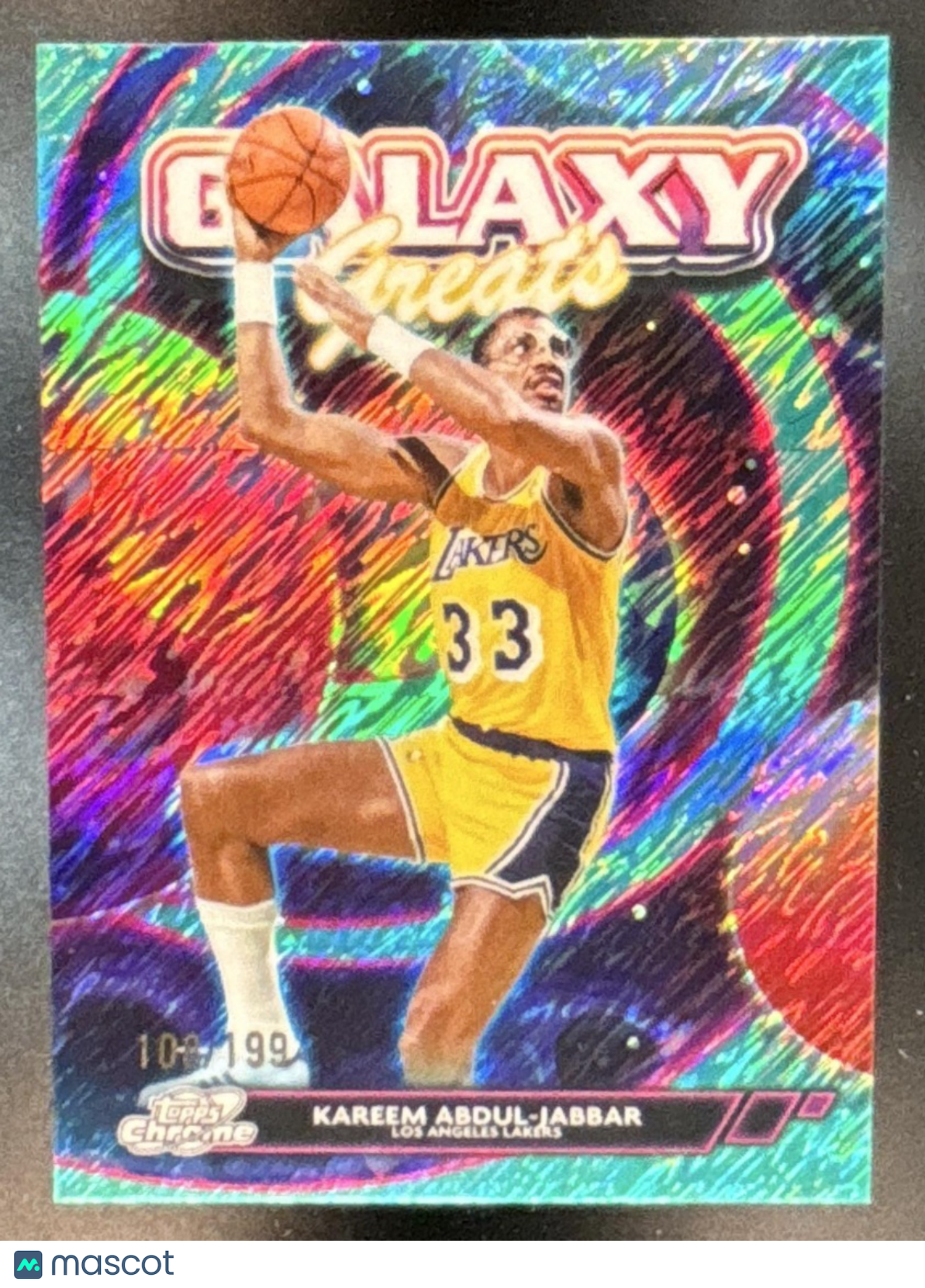 2025-26 Topps Cosmic Chrome Kareem Abdul-Jabbar Galaxy Greats /199 Lakers
