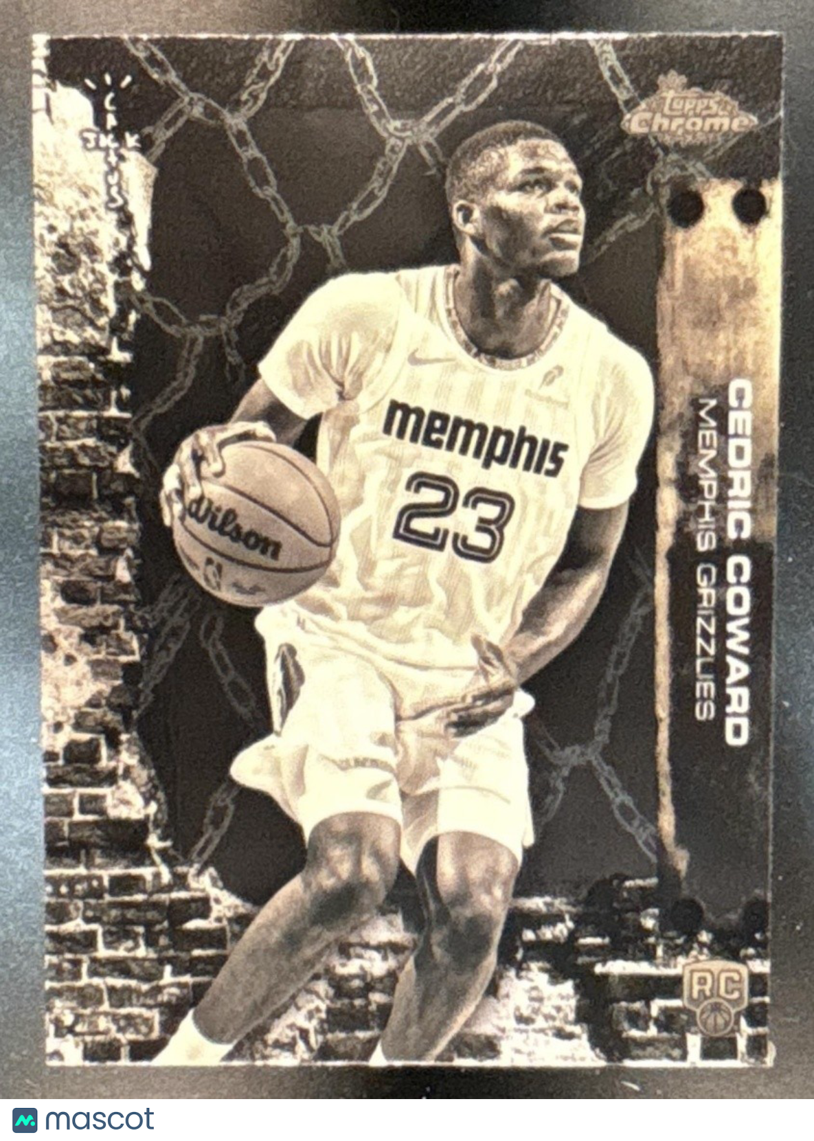 2025-26 Topps Chrome x Cactus Jack Cedric Coward #71 RC Memphis Grizzlies