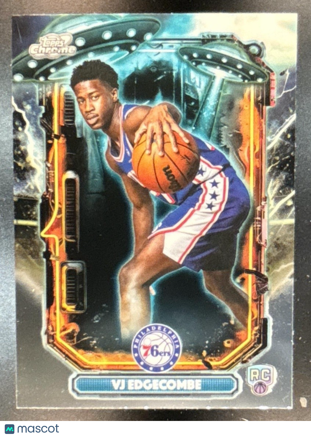 2025-26 Topps Cosmic Chrome VJ Edgecombe Extraterrestrial Talent RC 76ers