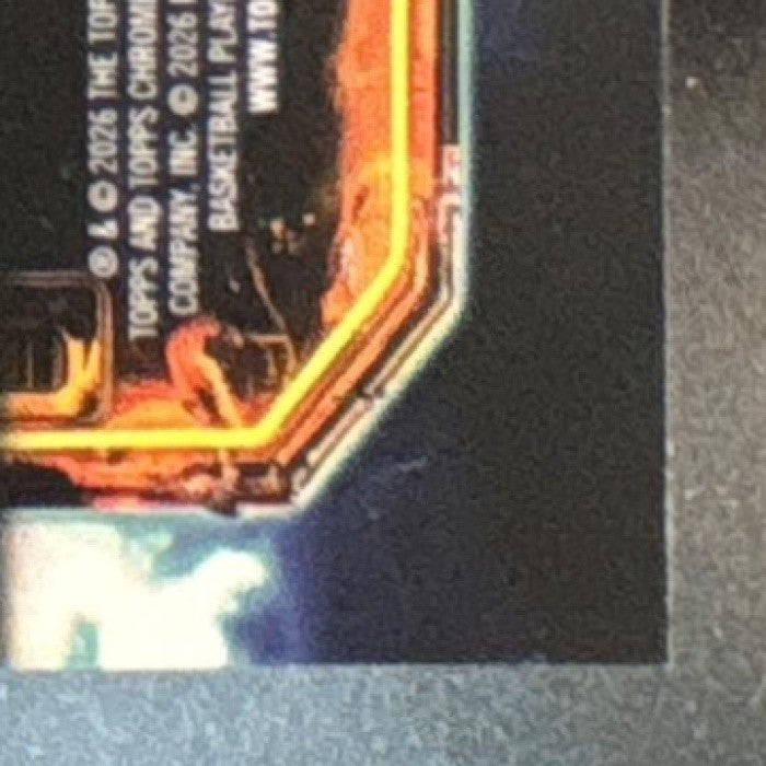 2025-26 Topps Cosmic Chrome VJ Edgecombe Extraterrestrial Talent RC 76ers