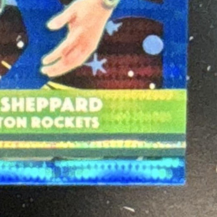 2025-26 Topps Cosmic Chrome Reed Sheppard Blue Moon /99 #192 Houston Rockets