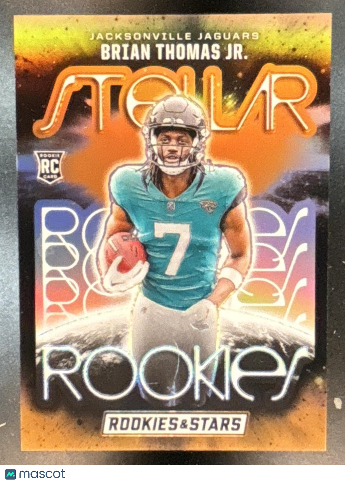 2024 Panini Rookies & Stars Brian Thomas Jr. Stellar Orange /25 RC Jaguars