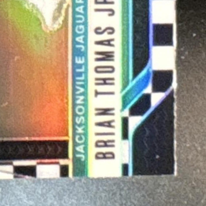 2024 Panini Prizm Brian Thomas Jr. Black and White Checker #314 RC Jaguars