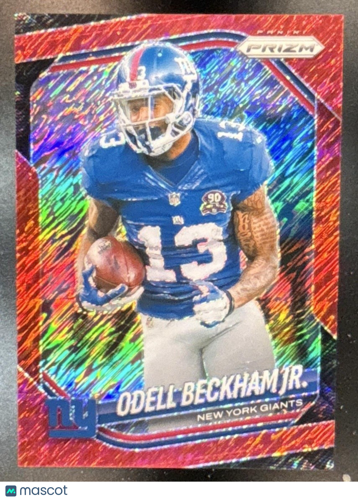 2025 Panini Prizm Odell Beckham Jr. Red Shimmer /49 #285 New York Giants