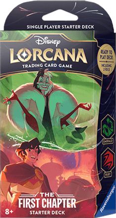 Disney Lorcana: The First Chapter Starter Deck (Emerald & Ruby)  (LIMIT ONE)