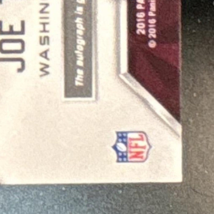 2016 Panini Spectra Joe Theismann Signatures /49 #S-JTM Auto Washington Redskins