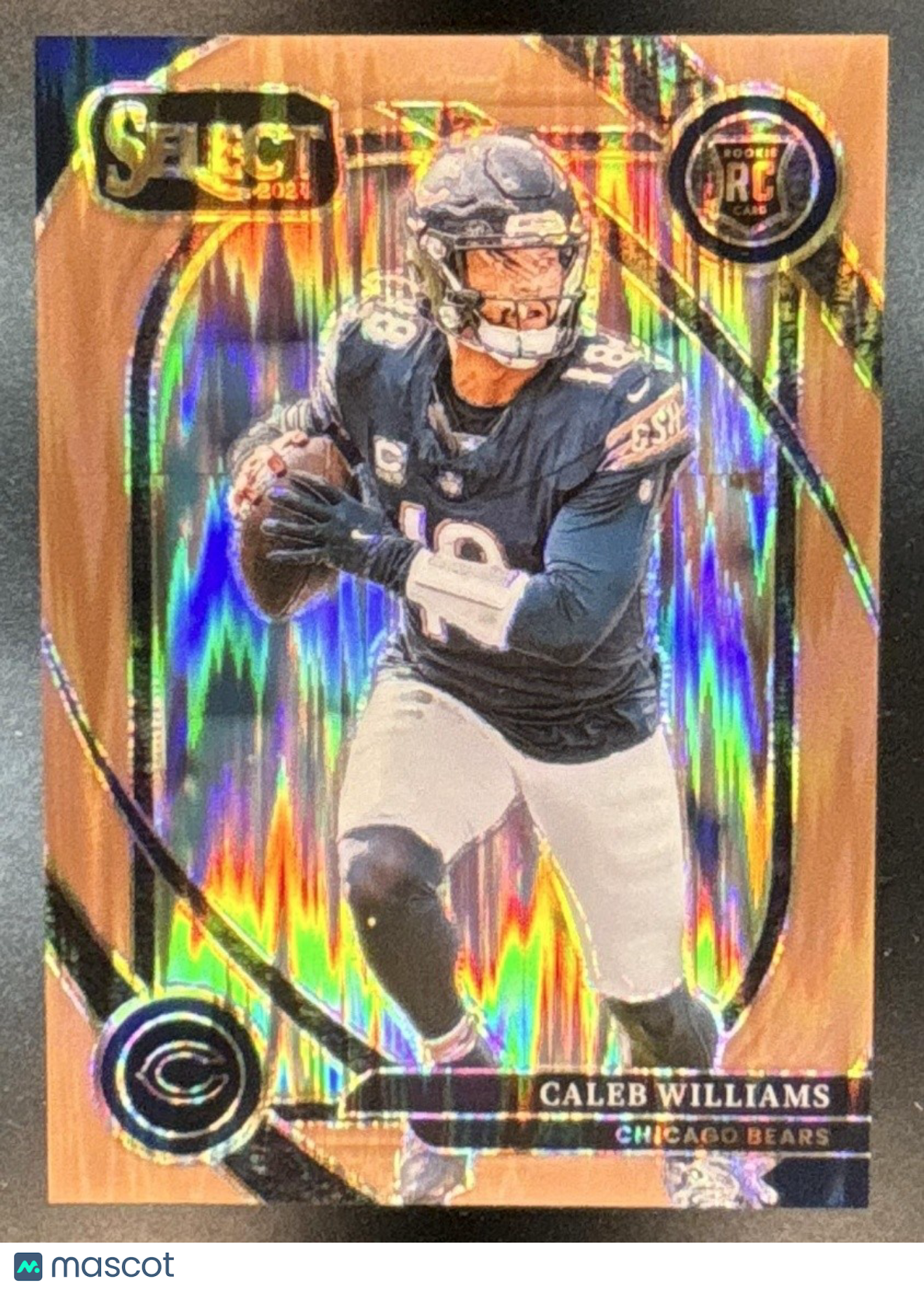 2024 Panini Select Caleb Williams Copper Shock /299 #216 RC Chicago Bears