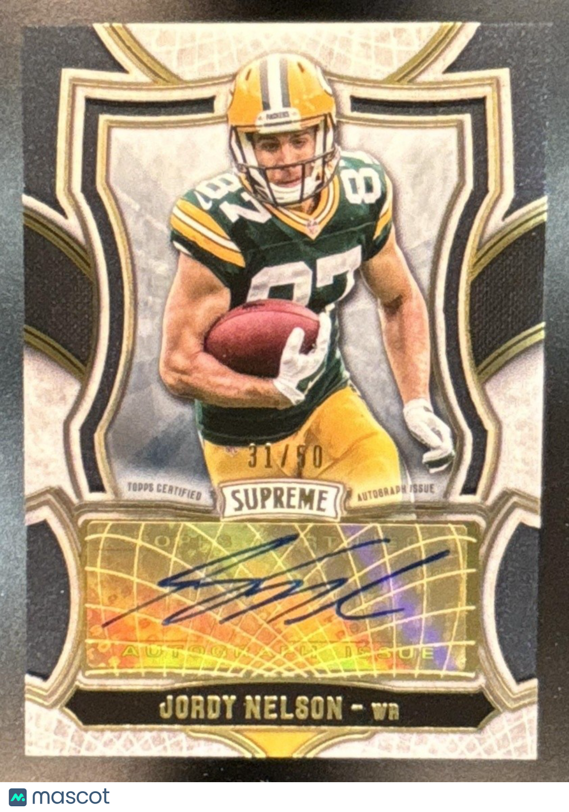 2015 Topps Supreme Jordy Nelson Auto /50 #SA-JN Green Bay Packers
