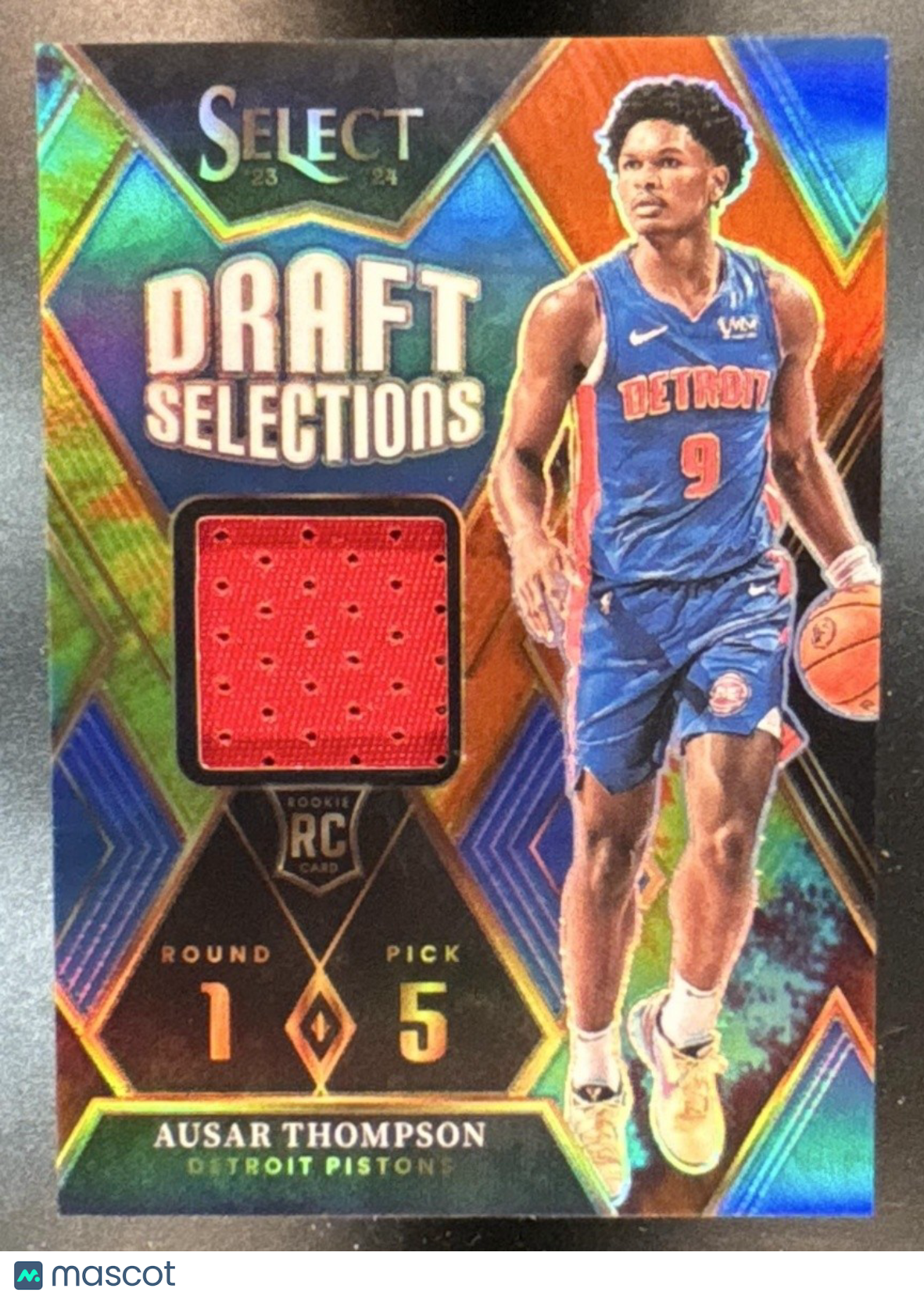 2023-24 Select Ausar Thompson Draft Selections Memorabilia Tie Dye /25 MEM RC