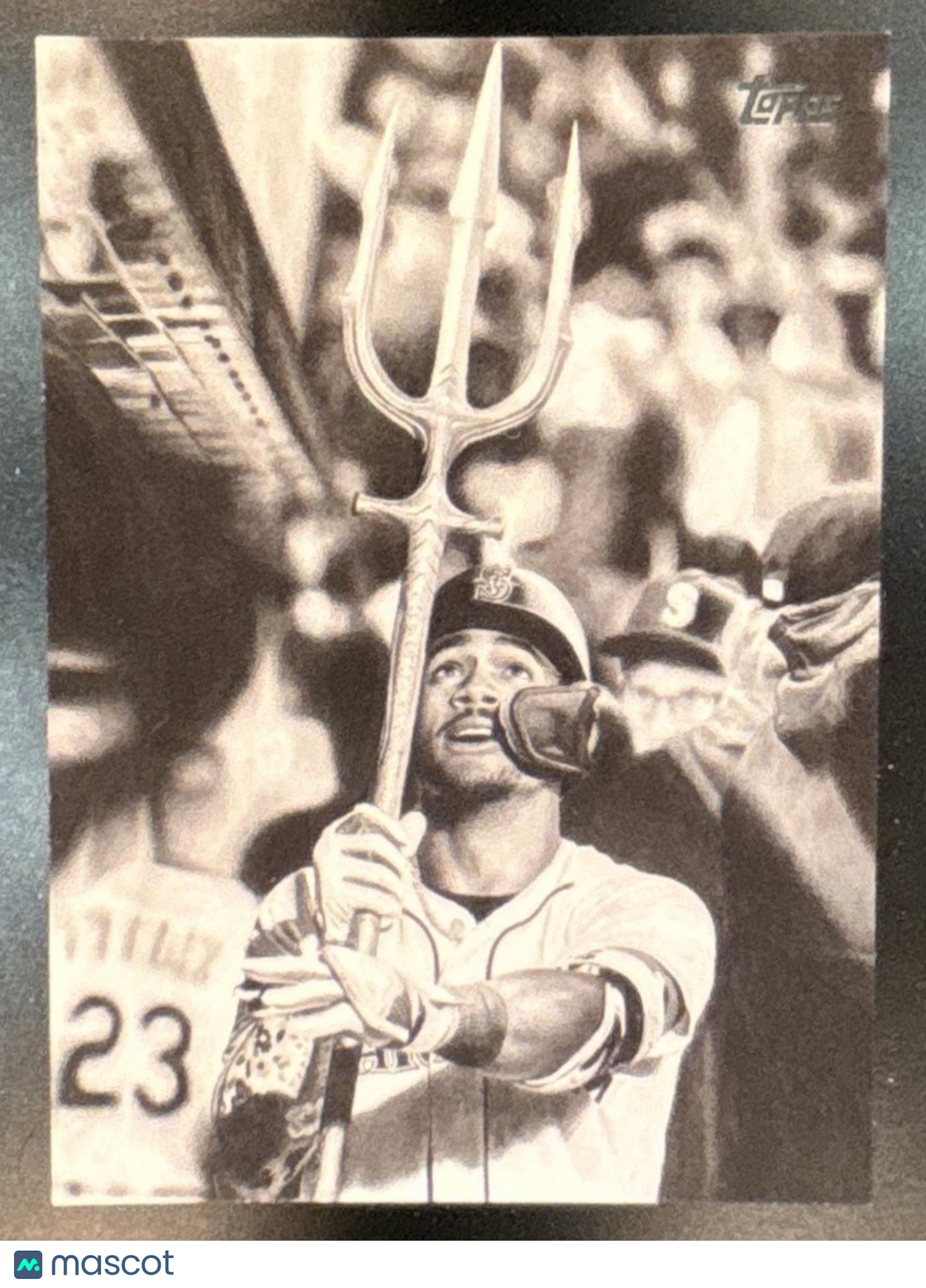 2025 Topps Update Julio Rodriguez Keegan Hall Art Cards #KHAC-13 SSP Mariners
