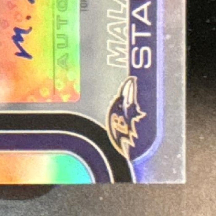 2025 Topps Chrome Malaki Starks Rookie Auto Refractor /499 RC Baltimore Ravens