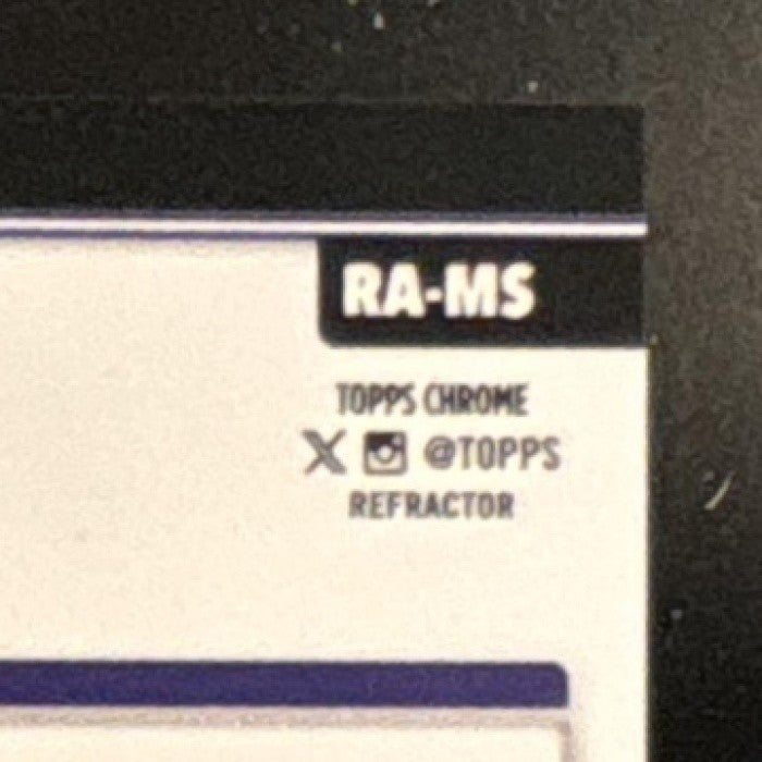 2025 Topps Chrome Malaki Starks Rookie Auto Refractor /499 RC Baltimore Ravens
