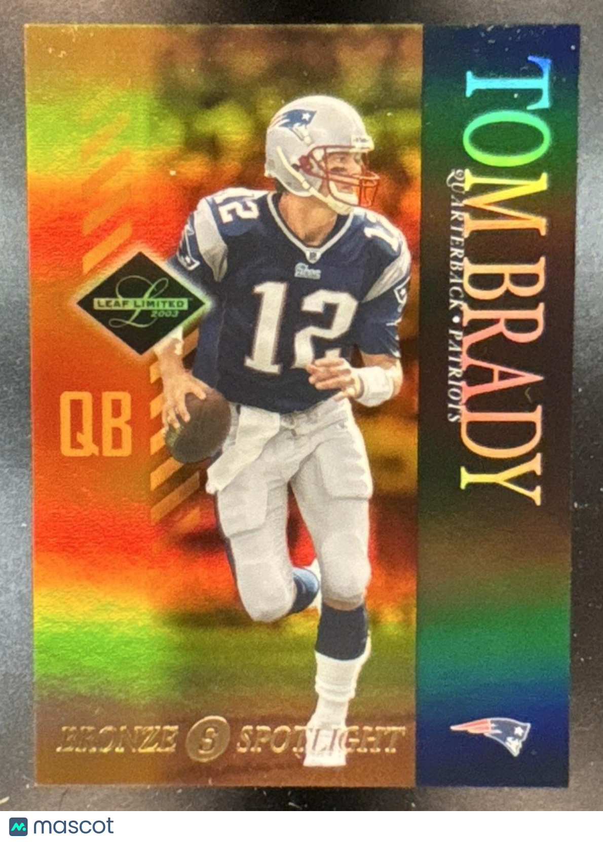 2003 Leaf Limited Tom Brady Bronze Spotlight /150 #59 New England Patriots