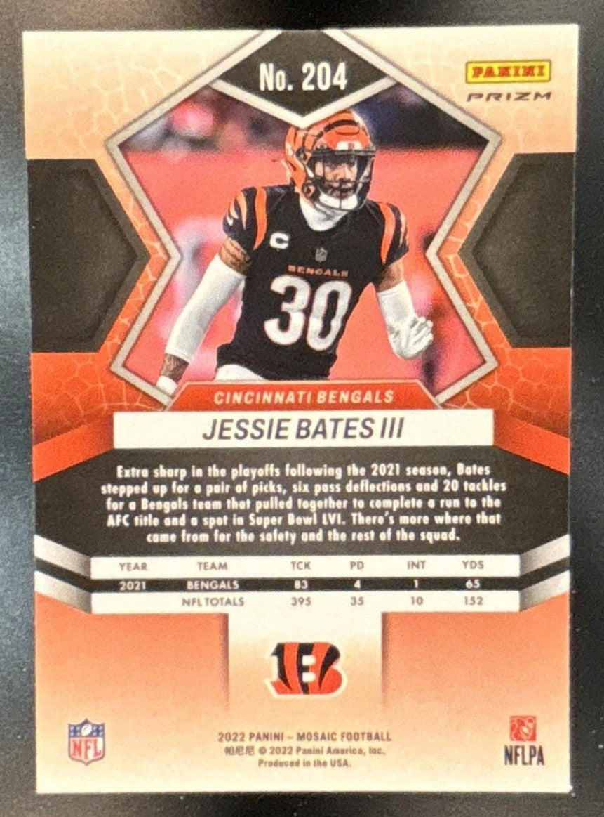 2022 Panini Mosaic Jessie Bates III Mosaic Genesis #204 Cincinnati Bengals