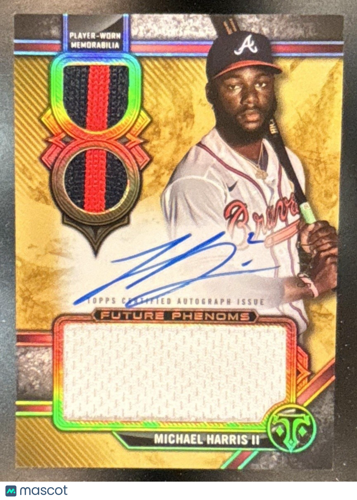 2024 Topps Triple Threads Michael Harris II Future Phenoms Auto Relics Gold /35
