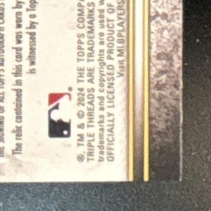 2024 Topps Triple Threads Michael Harris II Future Phenoms Auto Relics Gold /35