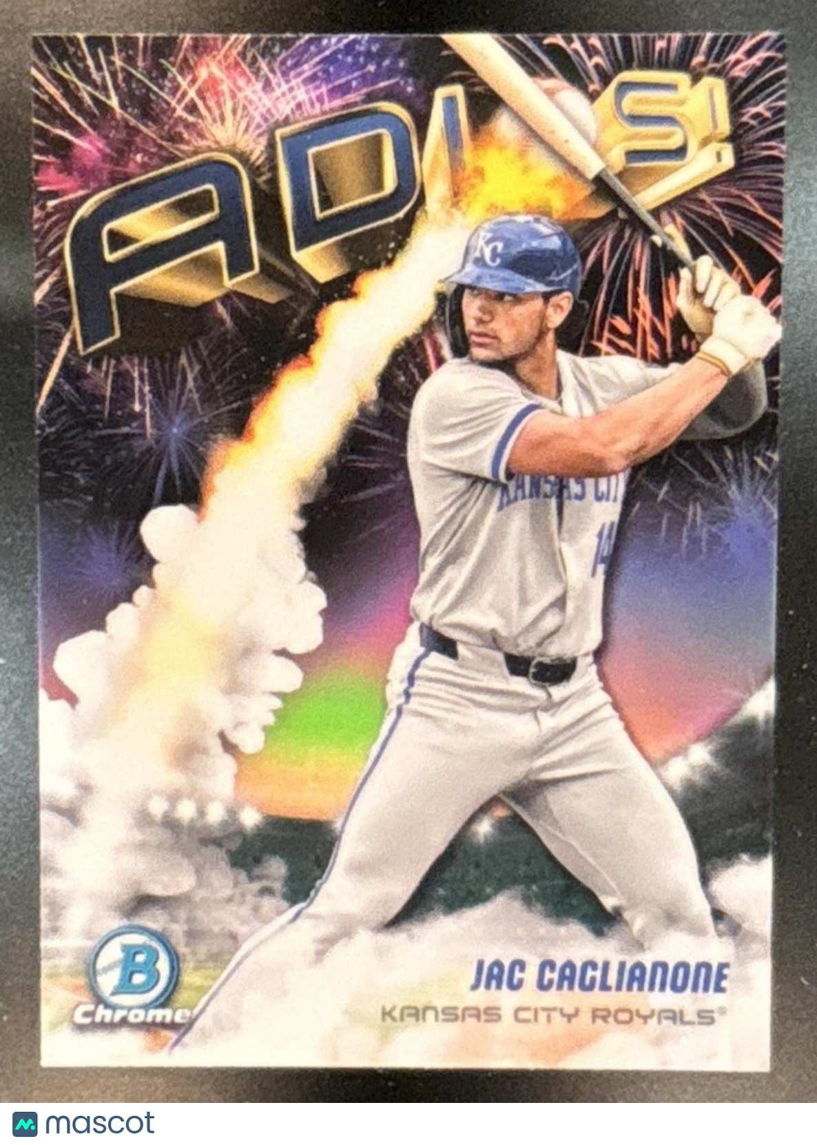 2025 Bowman Chrome Jac Caglianone ADIOS! #AD-3 Kansas City Royals