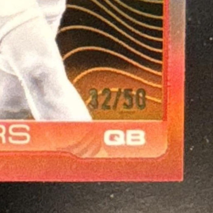 2025 Topps Chrome Shedeur Sanders Rookie Etch Variation Gold /50 #315 RC Browns