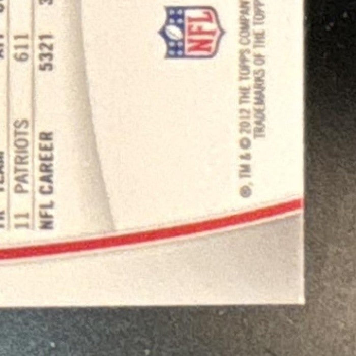 2012 Topps Platinum Tom Brady #50 New England Patriots