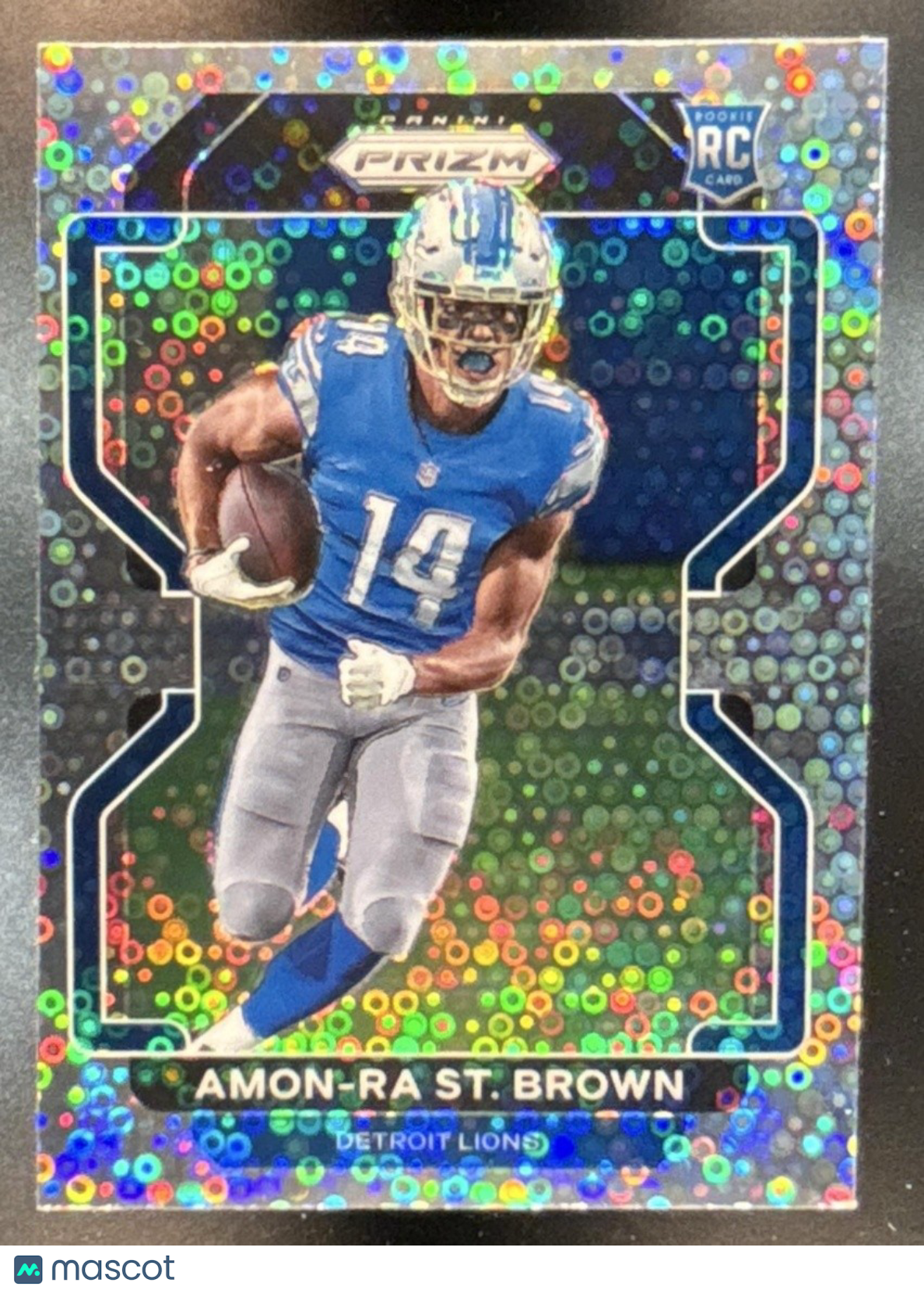 2021 Panini Prizm Amon-Ra St. Brown Rookie Variations No Huddle #V-358 RC Lions