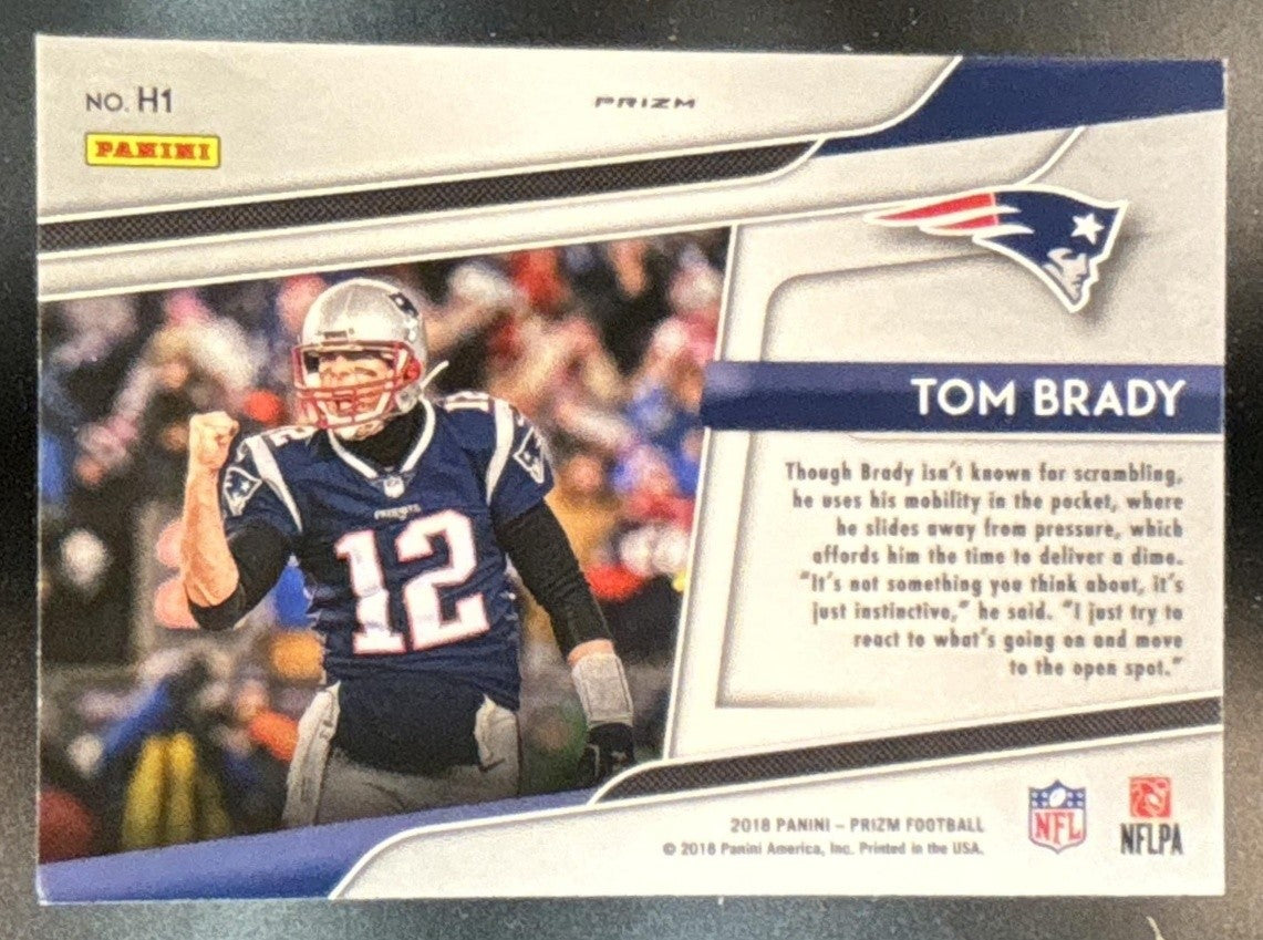 2018 Panini Prizm Tom Brady Hype #H1 New England Patriots