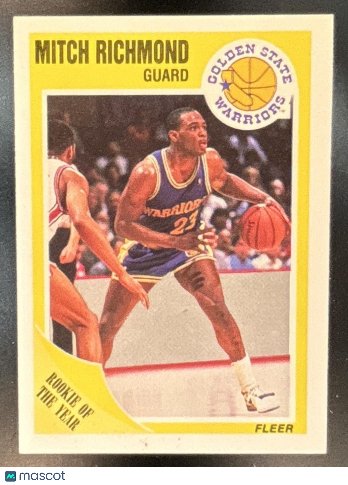 1989-90 Fleer Mitch Richmond #56 RC Golden State Warriors