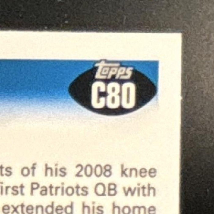 2010 Topps Chrome Tom Brady #C80 New England Patriots