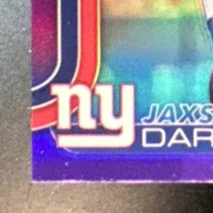 2025 Topps Chrome Jaxson Dart Purple Refractor /75 #306 RC New York Giants