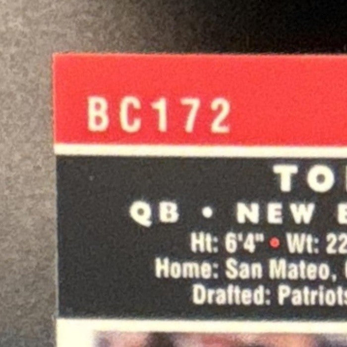 2007 Bowman Chrome Tom Brady #BC172 New England Patriots