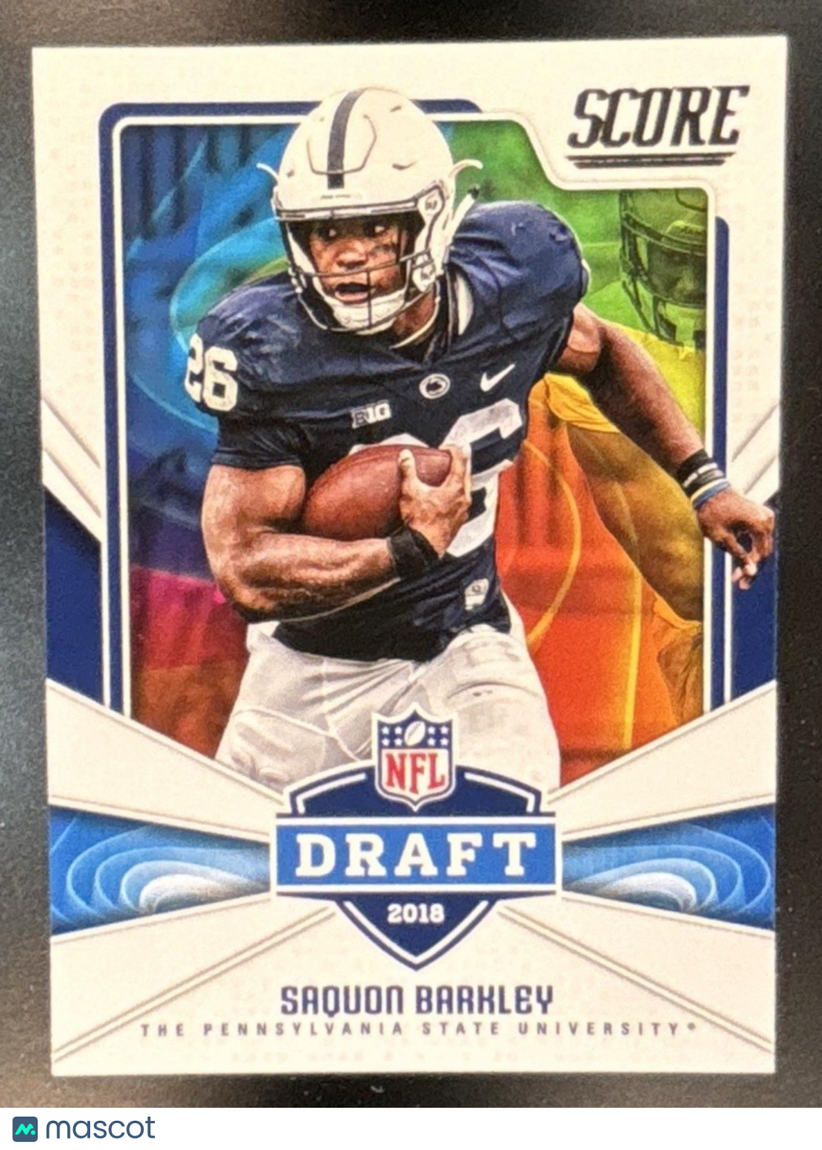 2018 Panini Score Saquon Barkley NFL Draft #6 RC Penn State Nittany Lions