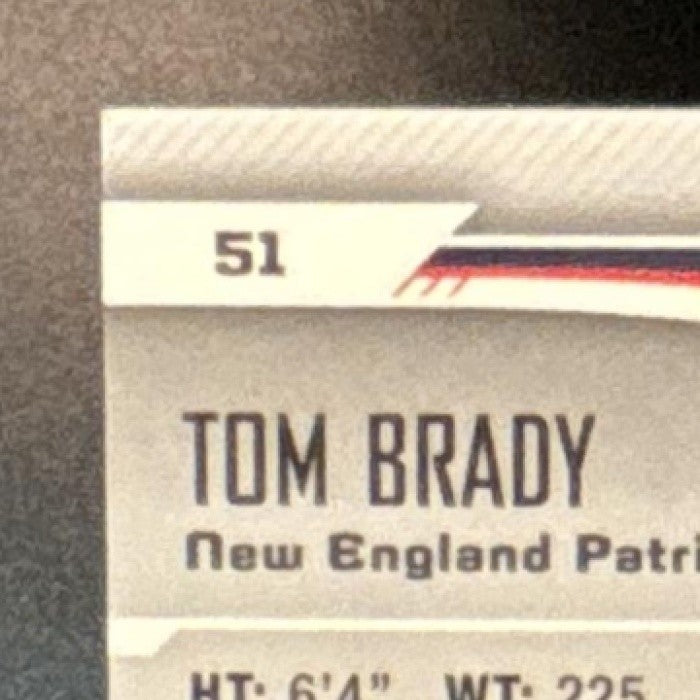 2006 SP Authentic Tom Brady #51 New England Patriots