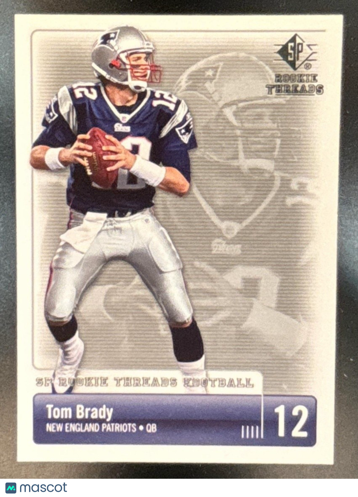 2007 SP Rookie Threads Tom Brady #61 New England Patriots