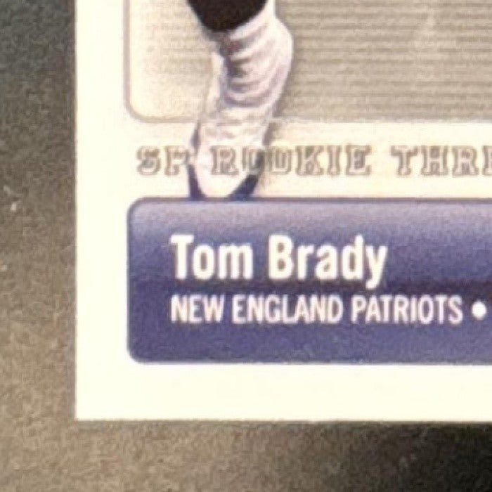 2007 SP Rookie Threads Tom Brady #61 New England Patriots