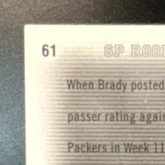 2007 SP Rookie Threads Tom Brady #61 New England Patriots