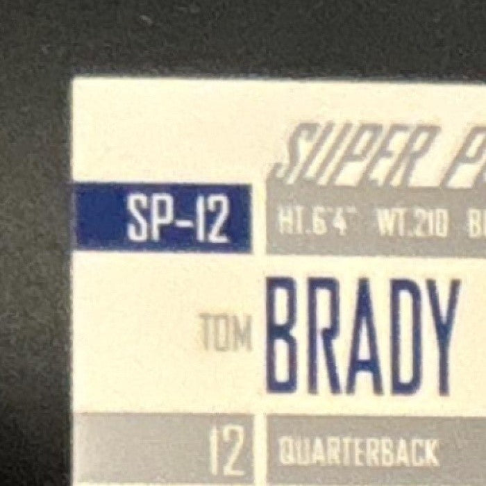 2003 Upper Deck Tom Brady Super Powers #SP-12 New England Patriots