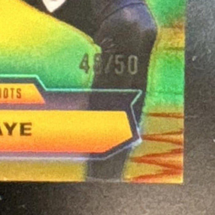 2025 Topps Chrome Drake Maye Power Players Gold Refractor /50 Patriots