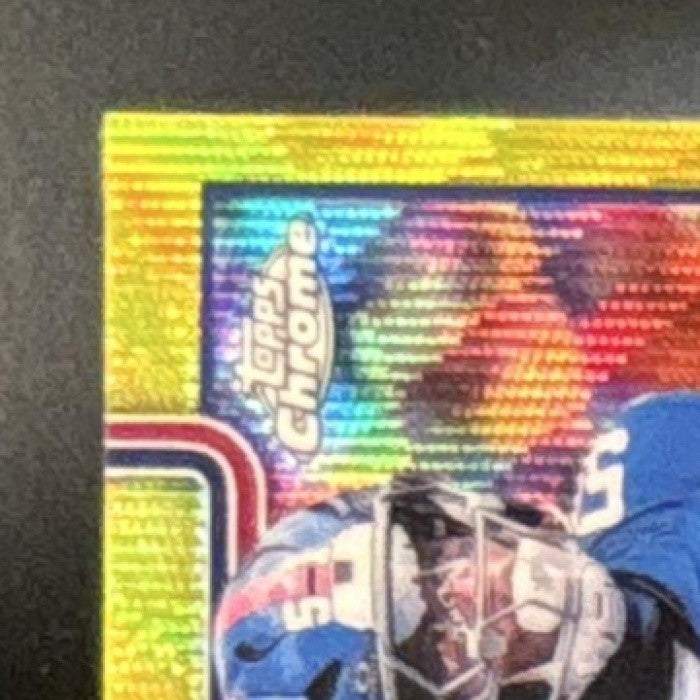2025 Topps Chrome Abdul Carter Rookie Yellow Wave /275 #350 RC New York Giants