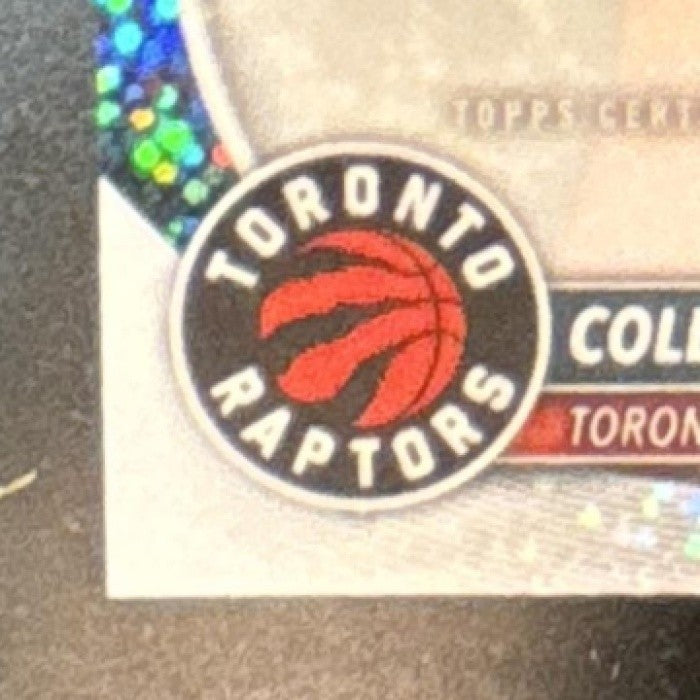 2025-26 Bowman Collin Murray-Boyles Chrome Auto Speckle /299 RC Toronto Raptors
