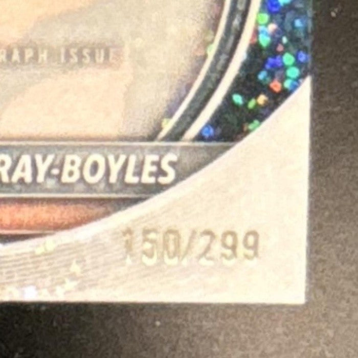 2025-26 Bowman Collin Murray-Boyles Chrome Auto Speckle /299 RC Toronto Raptors