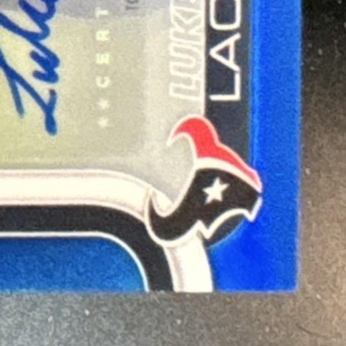 2025 Topps Chrome Luke Lachey Auto Blue /150 #RRA-LL RC Houston Texans