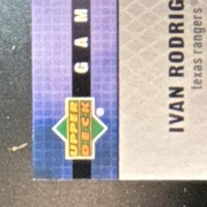 2003 Upper Deck Ivan Rodriguez Game Swatches #RJ-IR Texas Rangers