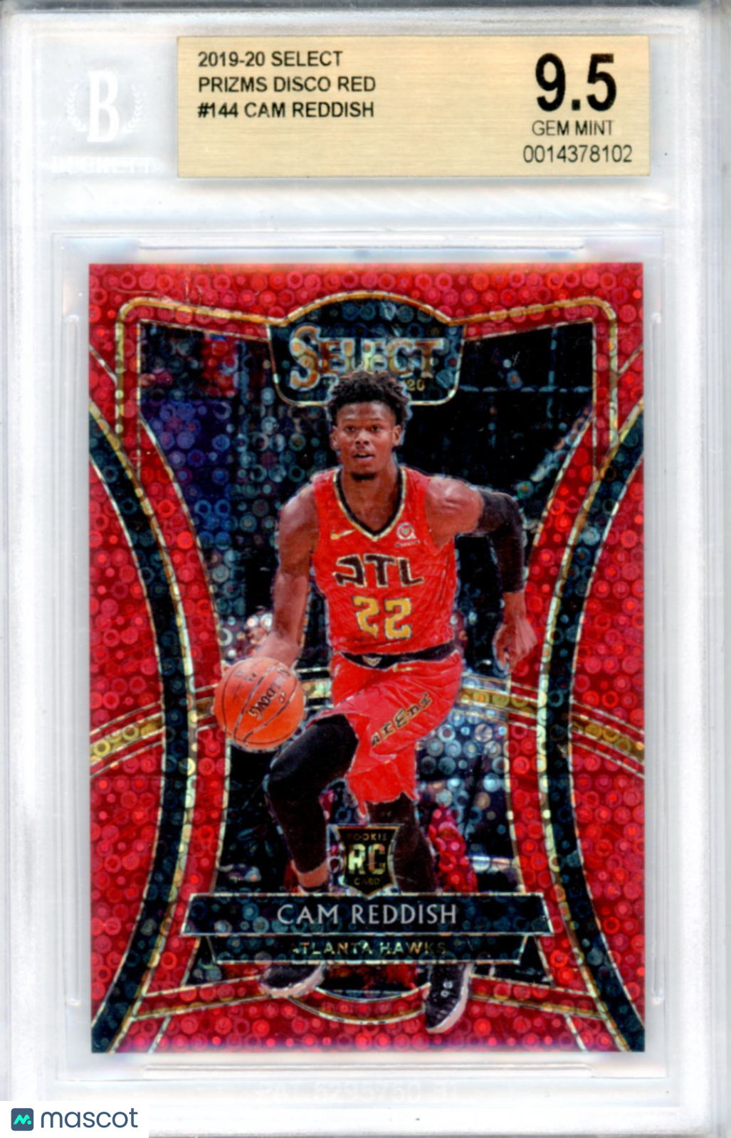 2019-20 Select Prizms Disco Red Cam Reddish #144 BGS 9.5 /49