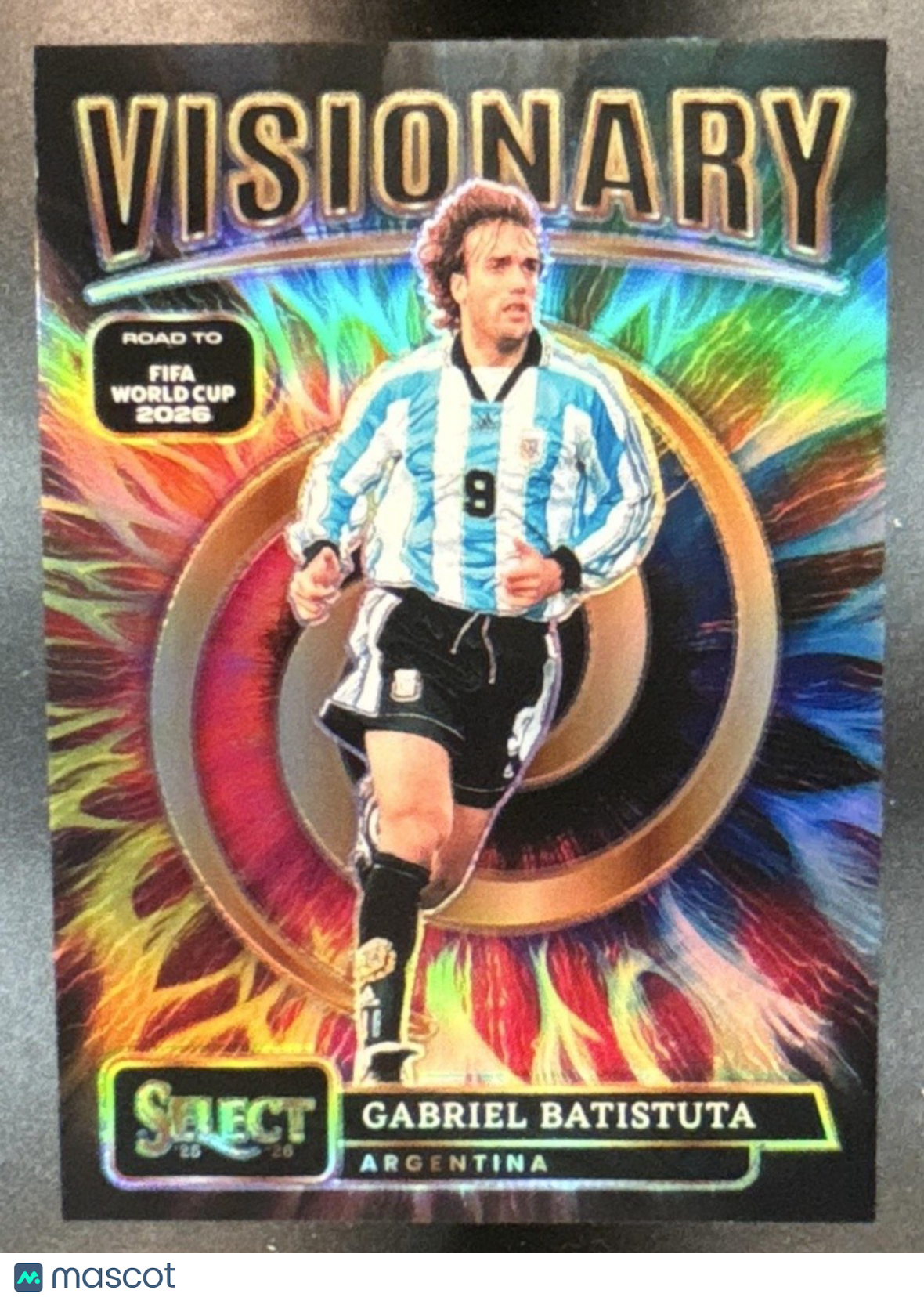 2025-26 Select Road to FIFA World Cup Gabriel Batistuta Visionary #22 Argentina