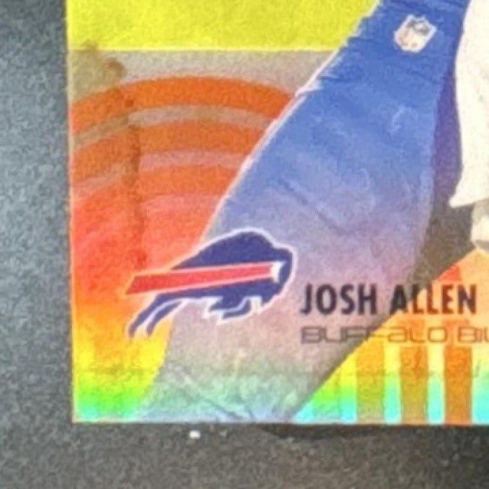 2025 Topps Finest Josh Allen Team Orange Geometric Refractor /25 Buffalo Bills
