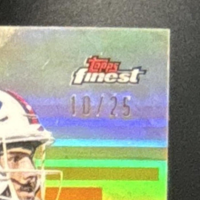 2025 Topps Finest Josh Allen Team Orange Geometric Refractor /25 Buffalo Bills