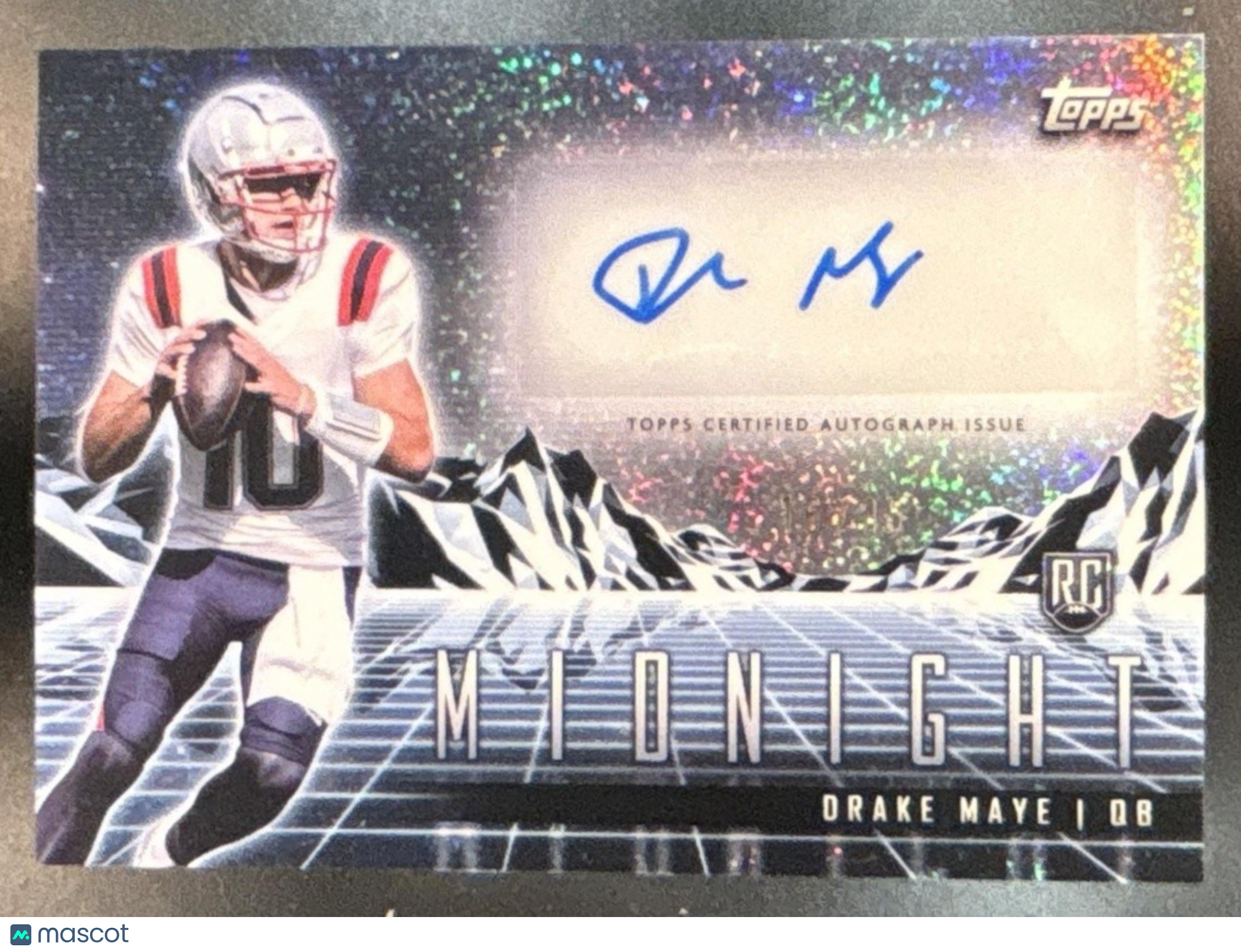 2024 Topps Midnight Drake Maye Horizon Signatures Solstice /35 RC Auto Patriots