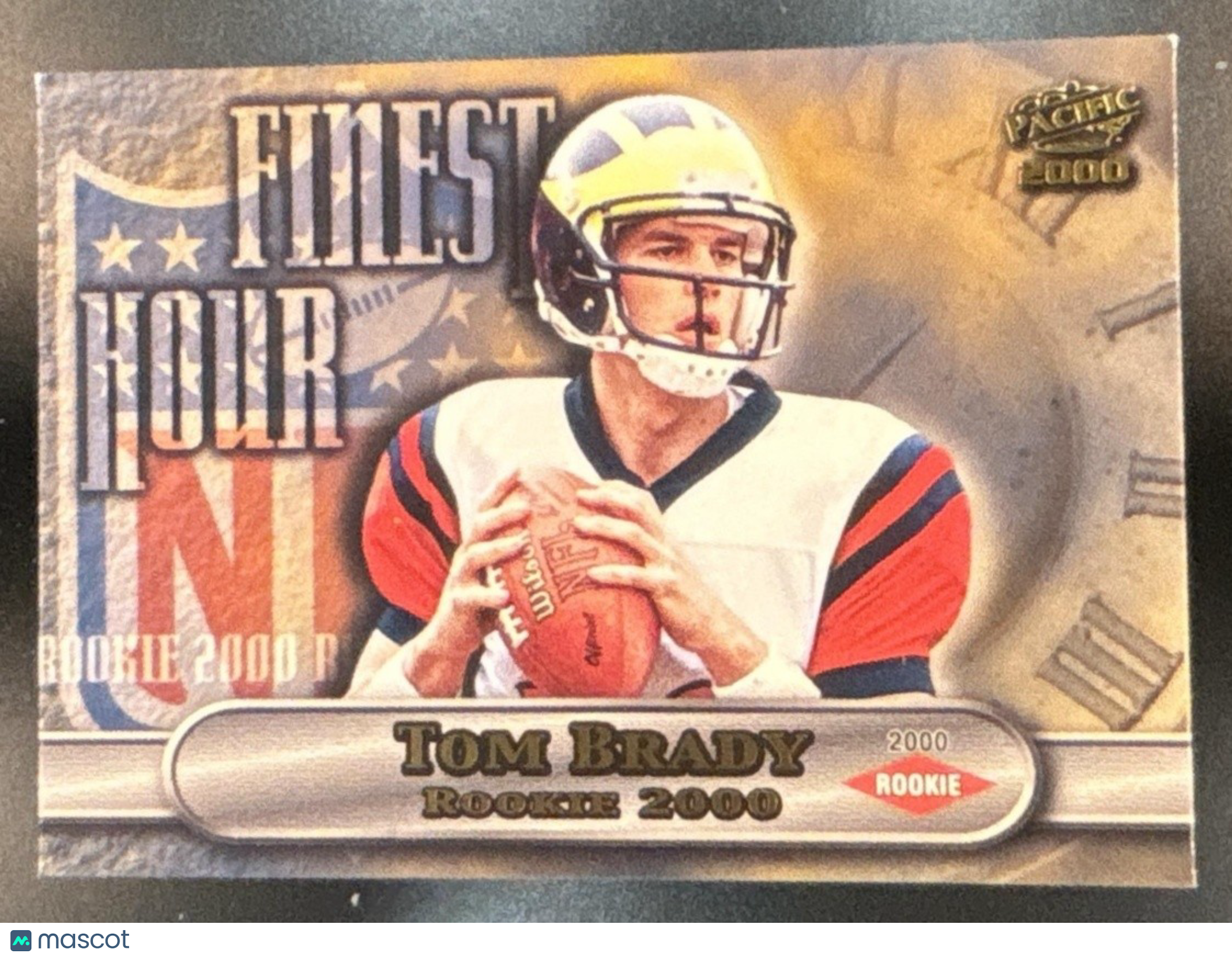 2000 Pacific Tom Brady Finest Hour #15 RC Michigan Wolverines