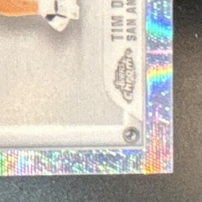 2025-26 Topps Chrome Update Tim Duncan Glass Canvas #GC-16 San Antonio Spurs