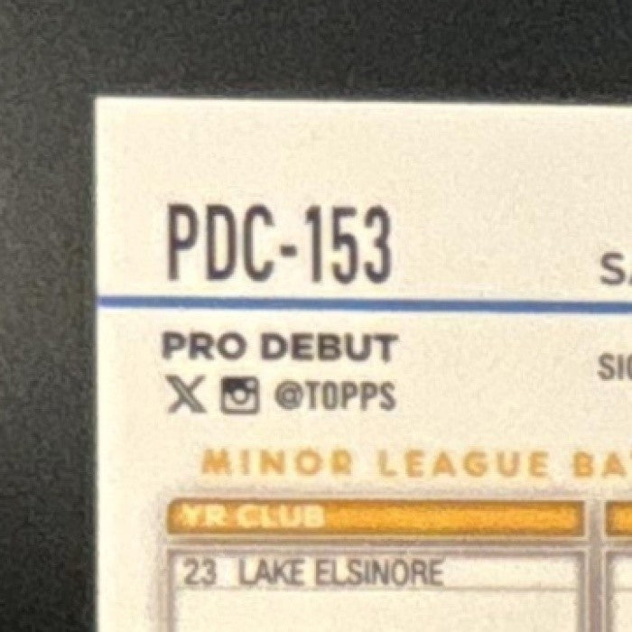 2024 Topps Pro Debut Ethan Salas Chrome Red Refractor /5 #PDC-153