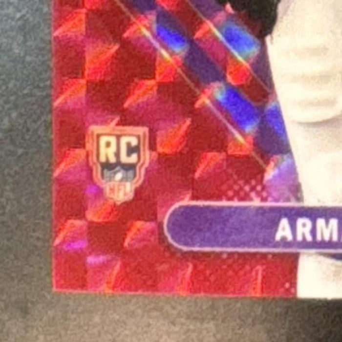 2025 Topps Finest Armand Membou Red Geometric Refractor /10 #36 RC New York Jets